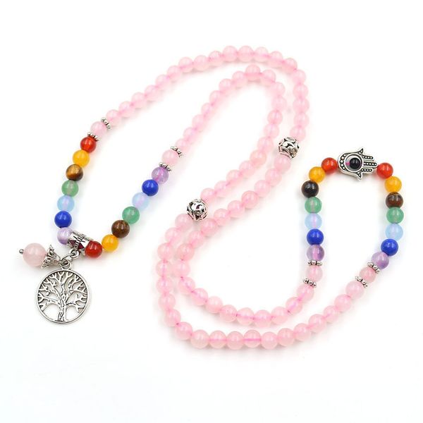 wholesale 5 pcs silver plated tree of life connect round beads natural rose quartz elastic bracelet for women annviersary jewelry, Black
wholesale 5 pcs silver plated tree of life connect round beads natural rose quartz elastic bracelet for women annviersary jewelry, Black