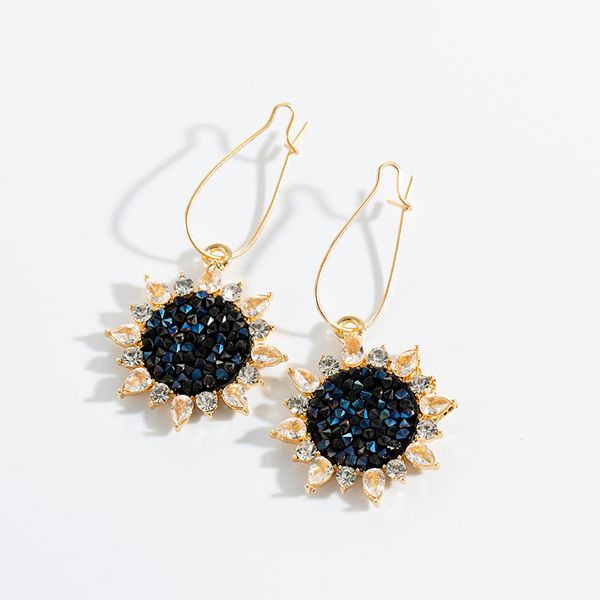 maxi 01 sunflower crystal earrings advanced temperament long style bling shiny earrings joker for dress and party, Silver
maxi 01 sunflower crystal earrings advanced temperament long style bling shiny earrings joker for dress and party, Silver
