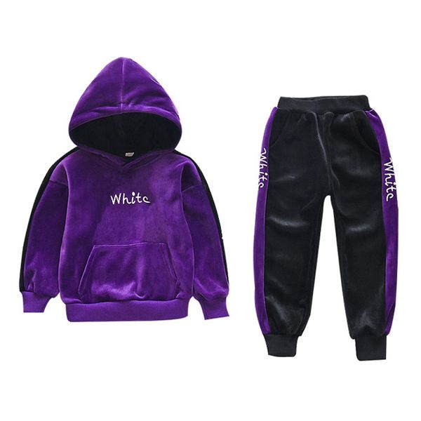 spring autumn girls sports suit velvet vestidos tracksuit kids fashion sportwear children hooded suit clothes set casual outfit, White
spring autumn girls sports suit velvet vestidos tracksuit kids fashion sportwear children hooded suit clothes set casual outfit, White