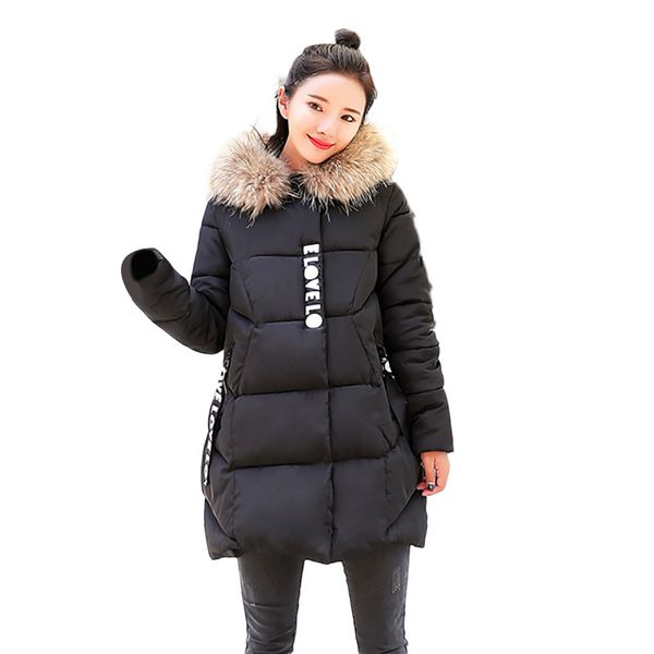 women fashion winter hooded outwear warm coat long thicker collar cotton parka slim jacket 2018 new arrival ot8, Black
women fashion winter hooded outwear warm coat long thicker collar cotton parka slim jacket 2018 new arrival ot8, Black