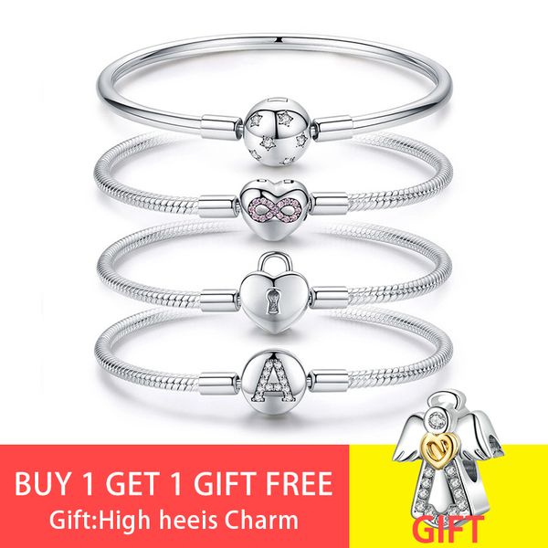 inbeaut fit original pandora beads charms 925 sterling silver forever love heart lock key bracelet for authentic diy jewelry, Golden;silver
inbeaut fit original pandora beads charms 925 sterling silver forever love heart lock key bracelet for authentic diy jewelry, Golden;silver