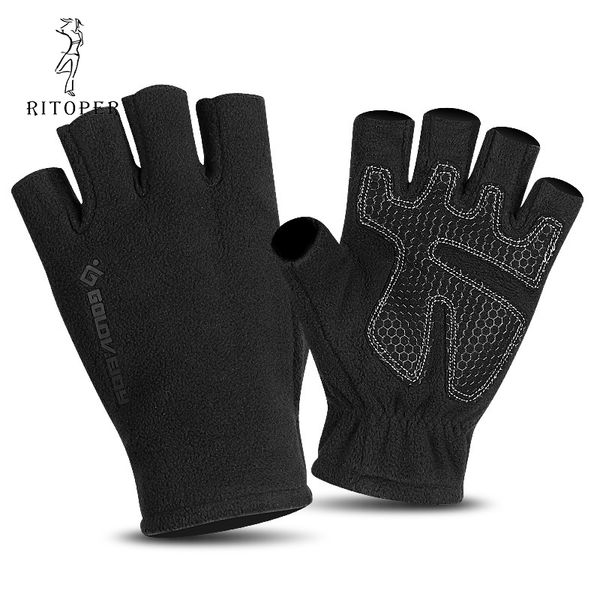 rir fleece half finger gloves men women winter non-slip leaky fingerless gloves outdoors mountaineering sports writing glove, Blue;gray
rir fleece half finger gloves men women winter non-slip leaky fingerless gloves outdoors mountaineering sports writing glove, Blue;gray