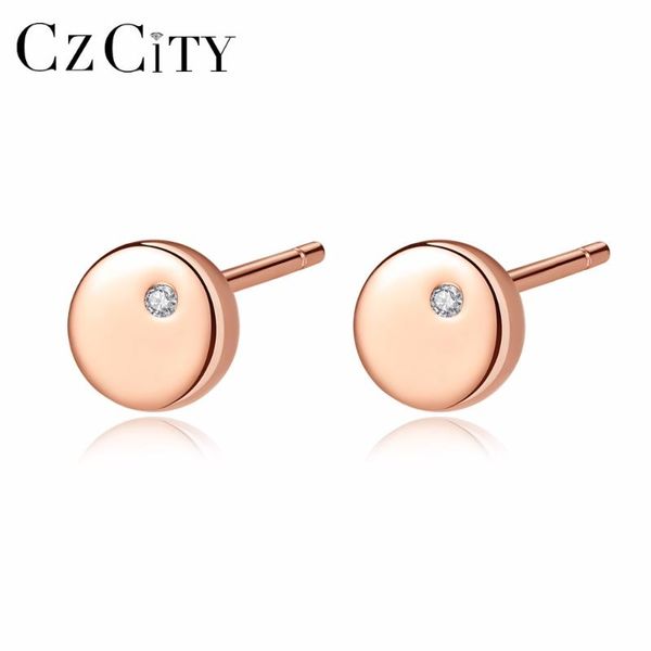 czcity cute small zircon round stud earrings for women simple rose gold color daily wearing earrings silver sterling jewelry, Golden;silver
czcity cute small zircon round stud earrings for women simple rose gold color daily wearing earrings silver sterling jewelry, Golden;silver