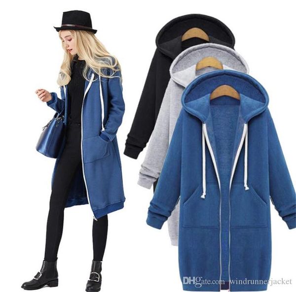 plus size women hoodies winter fashion casual solid color mid long cardigan hoodies korean style women coat, Black
plus size women hoodies winter fashion casual solid color mid long cardigan hoodies korean style women coat, Black