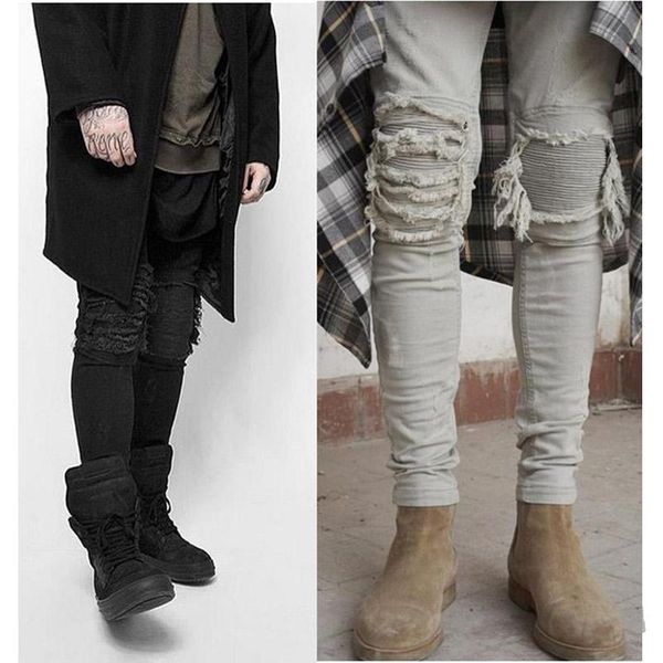 mens biker jeans slim fit straight distrressed hole streetwear stretch jeans hip hop men pants plus size 28-42, Blue
mens biker jeans slim fit straight distrressed hole streetwear stretch jeans hip hop men pants plus size 28-42, Blue