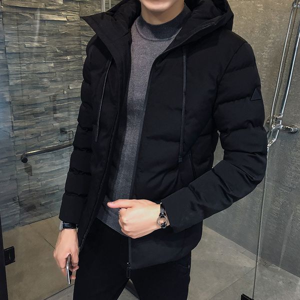 myazhou winter men's casual large size cotton jackets, cold winter parkas men, fashion hooded solid color outerwear, Black
myazhou winter men's casual large size cotton jackets, cold winter parkas men, fashion hooded solid color outerwear, Black