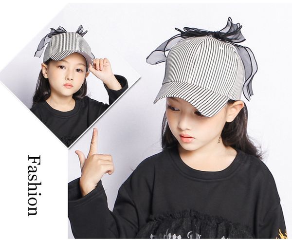 maxi children's large silk bow striped baseball cap casual sunscreen hat kids adjustable hat girls joker fashion cotton hat, Blue;gray
maxi children's large silk bow striped baseball cap casual sunscreen hat kids adjustable hat girls joker fashion cotton hat, Blue;gray
