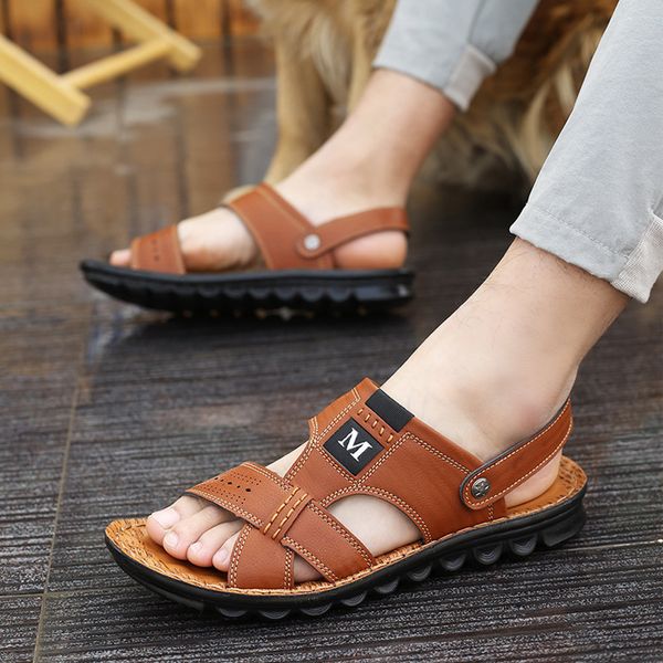 summer sandals men leather classic roman sandals 2020 slipper outdoor sneaker beach rubber flip flops men water trekking, Black
summer sandals men leather classic roman sandals 2020 slipper outdoor sneaker beach rubber flip flops men water trekking, Black