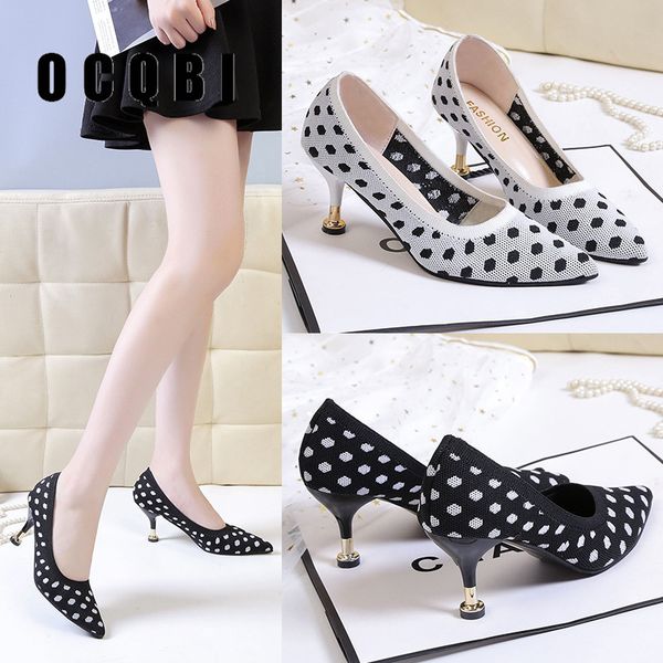 7cm high heels pumps women 2019 new pumps women cotton polka dot shoes female party shallow pointed toe cotton farbic shoes, Black
7cm high heels pumps women 2019 new pumps women cotton polka dot shoes female party shallow pointed toe cotton farbic shoes, Black
