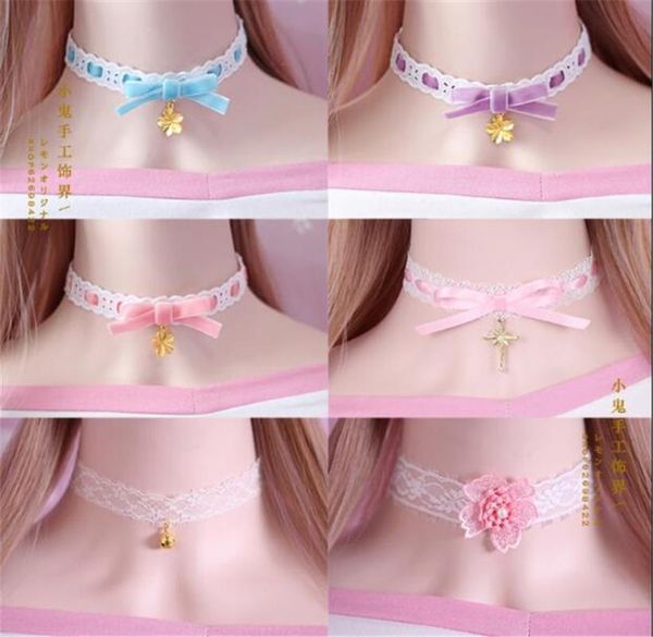 japan velvet flower pendant choker harajuku cute lolita ribbon chain cosplay women necklace b589, Golden;silver
japan velvet flower pendant choker harajuku cute lolita ribbon chain cosplay women necklace b589, Golden;silver