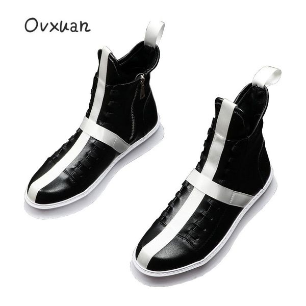 crossed white strap men black casual shoes high british trending mens leisure shoes platform boots men designer
crossed white strap men black casual shoes high british trending mens leisure shoes platform boots men designer