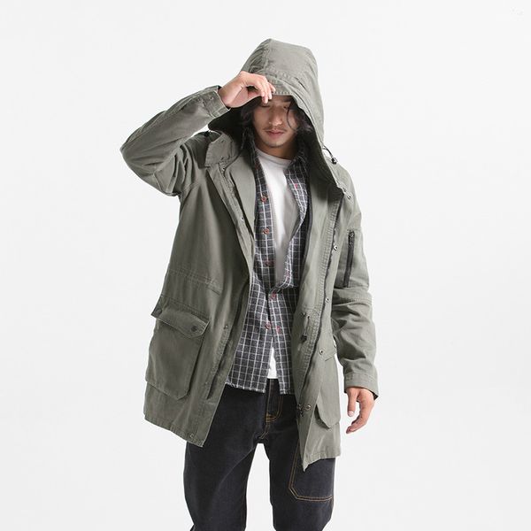 2019 new men trench jacket hooded trench coat male cotton clothing long version windbreaker army green jackets coats oversize, Tan;black
2019 new men trench jacket hooded trench coat male cotton clothing long version windbreaker army green jackets coats oversize, Tan;black
