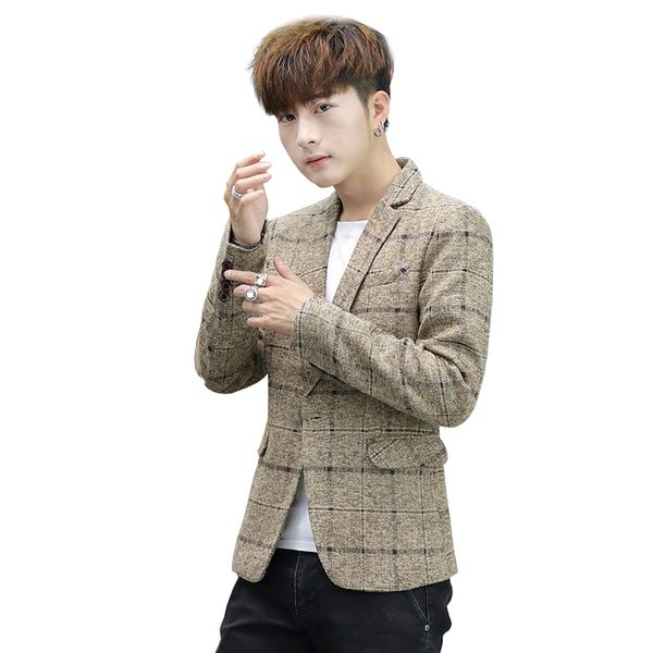 new arrival men suit single button leisure blazers jacket men men's korean fashion slim fit casual blazer suits mb3, White;black
new arrival men suit single button leisure blazers jacket men men's korean fashion slim fit casual blazer suits mb3, White;black