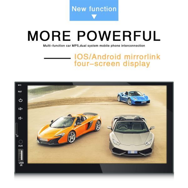 new double din car hd 7 inch mp5 player bluetooth radio universal machine mp4 mp3 capacitive screen cross-border sale
new double din car hd 7 inch mp5 player bluetooth radio universal machine mp4 mp3 capacitive screen cross-border sale