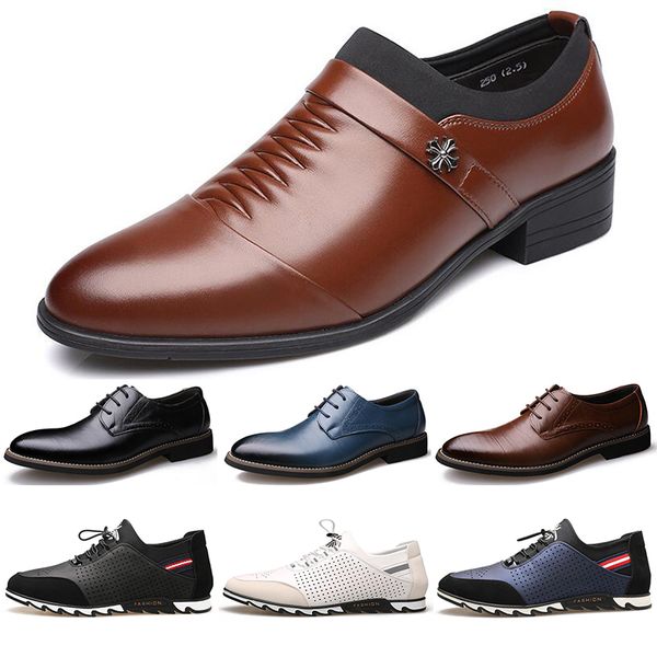 2020 new arrival designer men leather casual shoes black navy blue brown business fashion platform flat party mens trainers sneaker color15, White;red
2020 new arrival designer men leather casual shoes black navy blue brown business fashion platform flat party mens trainers sneaker color15, White;red
