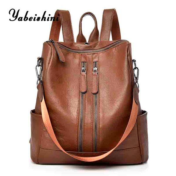 2020 anti-theft woman leather backpacks travel backpack pu school bags sac a dos double zipper ladies backpack mochila feminina
2020 anti-theft woman leather backpacks travel backpack pu school bags sac a dos double zipper ladies backpack mochila feminina