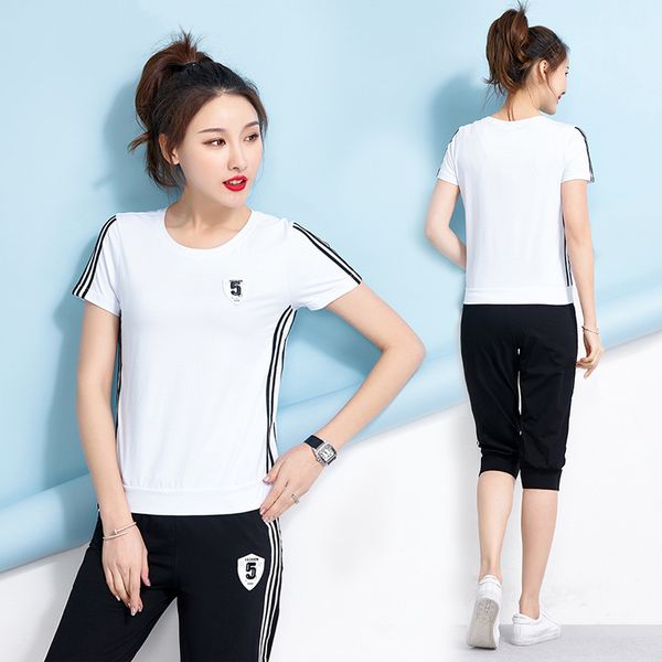 summer women sportswear tracksuit stripe printed sweatshirt+pant running jogger fitness gym workout casual yoga set sport suit
summer women sportswear tracksuit stripe printed sweatshirt+pant running jogger fitness gym workout casual yoga set sport suit
