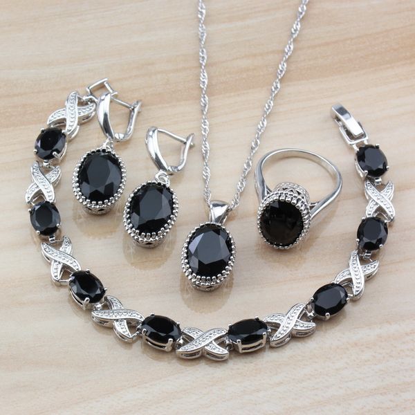 impresive oval black cubic zirconia jewelry sets 925 silver women young costume earrings/necklace/bracelet and ring sets, Slivery;golden
impresive oval black cubic zirconia jewelry sets 925 silver women young costume earrings/necklace/bracelet and ring sets, Slivery;golden