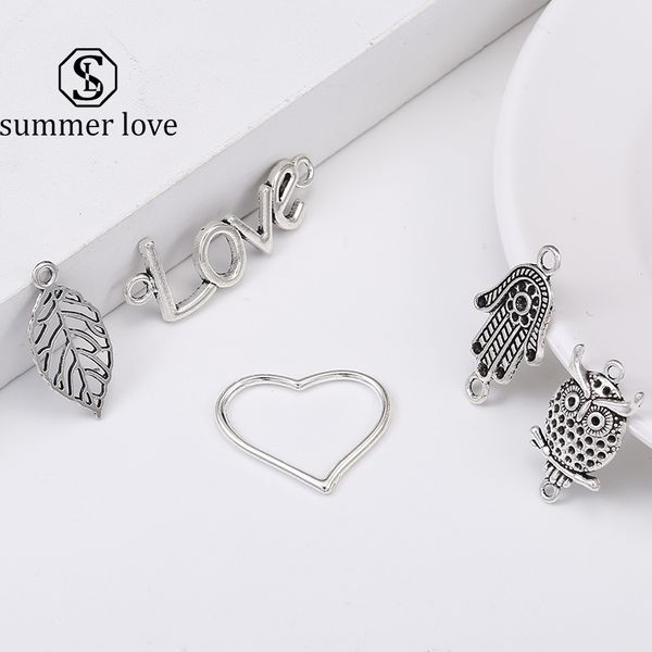 vintage silver owl animal heart love leaf hamsa hand fatima palm pendant charm for bracelet necklace cute diy charm jewelry making, Bronze;silver
vintage silver owl animal heart love leaf hamsa hand fatima palm pendant charm for bracelet necklace cute diy charm jewelry making, Bronze;silver