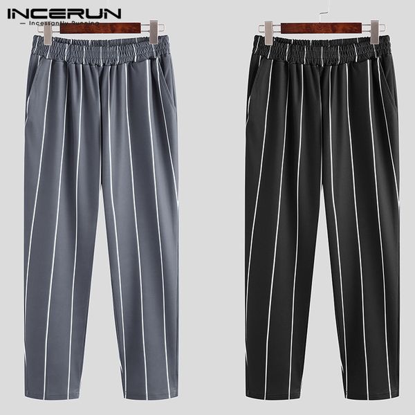 incerun fashion men striped pants elastic waist 2019 joggers streetwear bodybuilding sweatpants casual slim trousers men s-3xl, Black
incerun fashion men striped pants elastic waist 2019 joggers streetwear bodybuilding sweatpants casual slim trousers men s-3xl, Black