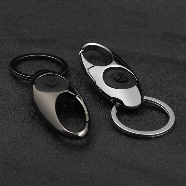 exquisite and elegant metal car keychain with led lighting men and women personality creative waist hanging small gifts, Silver
exquisite and elegant metal car keychain with led lighting men and women personality creative waist hanging small gifts, Silver