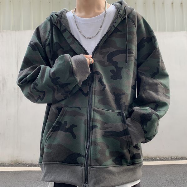 women man streetwear loose casual camouflage camo zip hooded pocket sweatshirt pullover hoodies harajuku warm fleece chaqueta, Black
women man streetwear loose casual camouflage camo zip hooded pocket sweatshirt pullover hoodies harajuku warm fleece chaqueta, Black