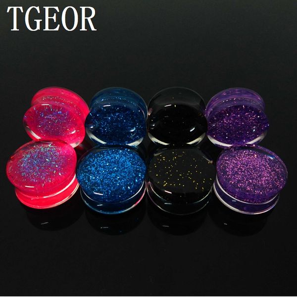 retail ear expander charm 1 pair mixed gauges inner glitter uv acrylc saddle piercing ear plugs, Slivery;golden
retail ear expander charm 1 pair mixed gauges inner glitter uv acrylc saddle piercing ear plugs, Slivery;golden