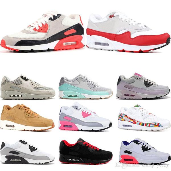 2019 new arrivel 90s running shoes for men womens laser pink triple white black infrared essential bred sports sneaker trainers size 36-45
2019 new arrivel 90s running shoes for men womens laser pink triple white black infrared essential bred sports sneaker trainers size 36-45