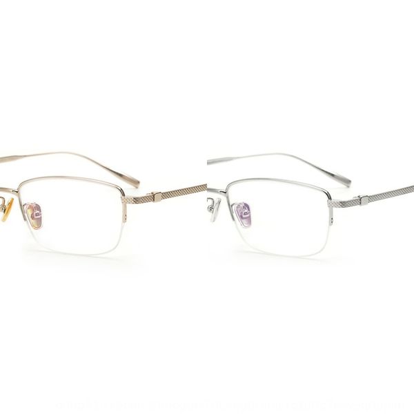 double dragon myopia half men's ultra light myopia glasses frame pure titanium gold square glasses frame, Silver
double dragon myopia half men's ultra light myopia glasses frame pure titanium gold square glasses frame, Silver