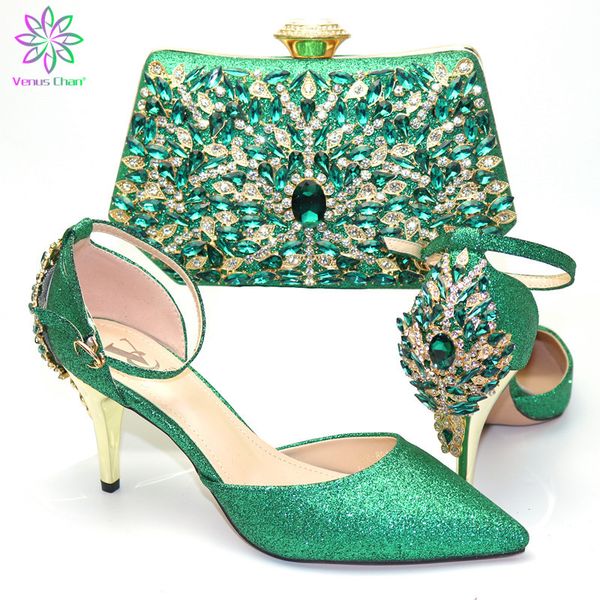 new arrival rhinestone woman shoes and purse set for wedding italian elegant green pumps shoes and bag set 6color, Black
new arrival rhinestone woman shoes and purse set for wedding italian elegant green pumps shoes and bag set 6color, Black