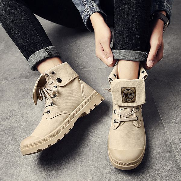 mens fashion canvas boots 2019 new spring autumn non-slip breathable middle shoes mens outdoor casual wild boots sale, Black
mens fashion canvas boots 2019 new spring autumn non-slip breathable middle shoes mens outdoor casual wild boots sale, Black