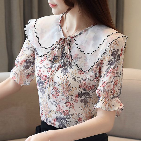 blusas mujer de moda 2019 women's summer blouses print chiffon blouse camisas mujer womens clothing womens and blouses b369, White
blusas mujer de moda 2019 women's summer blouses print chiffon blouse camisas mujer womens clothing womens and blouses b369, White