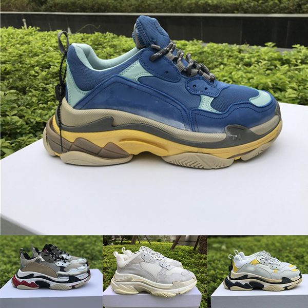 2019 Fashion Luxury Designer Women Shoes Paris 17FW Triple-S Platform Sneaker Mens Beige Black Blue Casual Dad Shoes chaussures de designer
2019 Fashion Luxury Designer Women Shoes Paris 17FW Triple-S Platform Sneaker Mens Beige Black Blue Casual Dad Shoes chaussures de designer