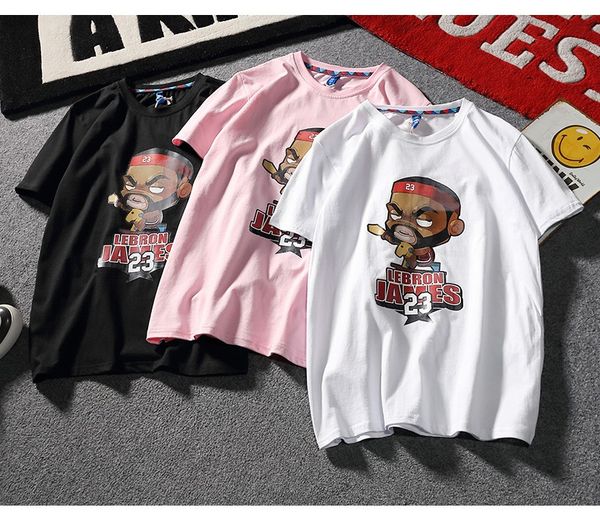 2020 new casual cotton short-sleeved loose t-shirt men and young students european and american tide brand handsome clothes, White;black
2020 new casual cotton short-sleeved loose t-shirt men and young students european and american tide brand handsome clothes, White;black