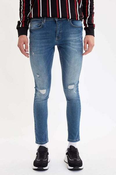 defacto man autumn stylish blue denim jeans men casual ripped holes slim denim jeans bottoms male jeans trousers-l6546az19au, Black
defacto man autumn stylish blue denim jeans men casual ripped holes slim denim jeans bottoms male jeans trousers-l6546az19au, Black