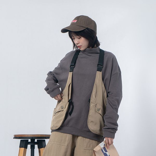 men's vests male female japan korea style loose function waistcoat sleeveless jacket men retro fashion streetwear hip hop vest coat, Black;white
men's vests male female japan korea style loose function waistcoat sleeveless jacket men retro fashion streetwear hip hop vest coat, Black;white