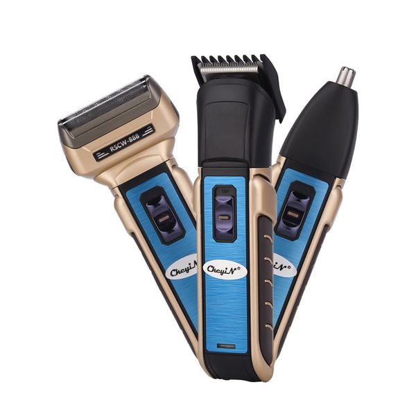 ckeyin 3 in 1 electric shaver razor nose hair trimmer rechargeable electric hair clipper beard trimmer hair cutter machine men
ckeyin 3 in 1 electric shaver razor nose hair trimmer rechargeable electric hair clipper beard trimmer hair cutter machine men