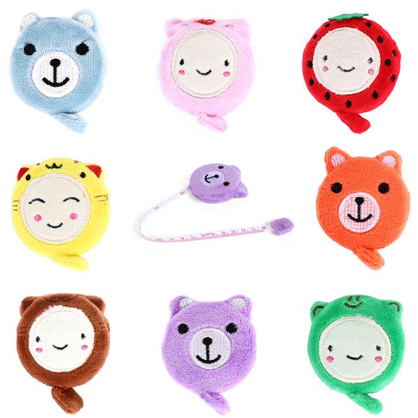 1pc random color 150cm/60 inch cartoon plush animals shape retractable tape measure ruler creative cloth making sewing tool, Black
1pc random color 150cm/60 inch cartoon plush animals shape retractable tape measure ruler creative cloth making sewing tool, Black