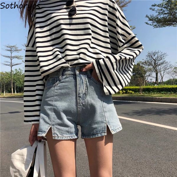 shorts women simple retro solid colour denim trendy large size womens all-match students outside elegant ladies new, White;black
shorts women simple retro solid colour denim trendy large size womens all-match students outside elegant ladies new, White;black