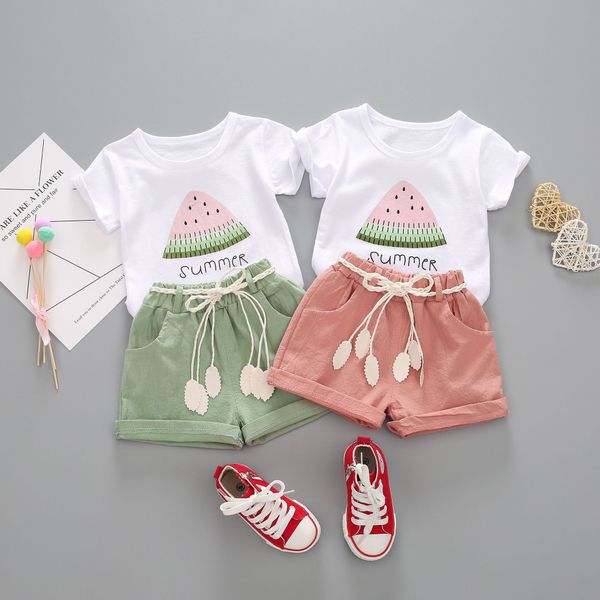 designer toddler girl summer girls baby clothes short sleeve t shirt and shorts girls outfits watermelon print kids clothing for girls sets, White
designer toddler girl summer girls baby clothes short sleeve t shirt and shorts girls outfits watermelon print kids clothing for girls sets, White