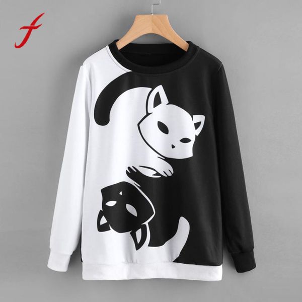 feitong womens white black cat printing hit color kawaii lovely sweatshirt pullover girls xxl casual autumn spring clothes
feitong womens white black cat printing hit color kawaii lovely sweatshirt pullover girls xxl casual autumn spring clothes