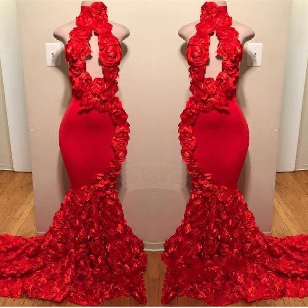 red new 2019 mermaid prom dresses appliques high neck formal evening dresses sweep train satin luxury fashion cocktail party gowns, Black
red new 2019 mermaid prom dresses appliques high neck formal evening dresses sweep train satin luxury fashion cocktail party gowns, Black