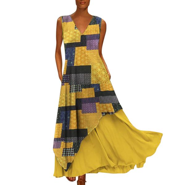 women boho maxi sleeveless vest dress bandage long dress party robe longue femme dresses summer loose #zer, Black;gray
women boho maxi sleeveless vest dress bandage long dress party robe longue femme dresses summer loose #zer, Black;gray