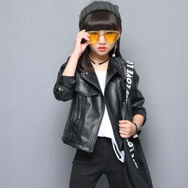 leather jackets for girls spring autumn children kids faux leather zipper jacket coats girl motorcycle clothing, Blue;gray
leather jackets for girls spring autumn children kids faux leather zipper jacket coats girl motorcycle clothing, Blue;gray