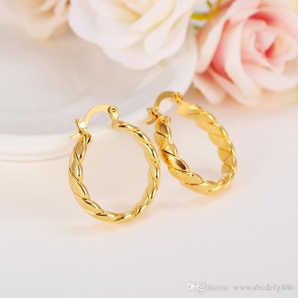 22k 23k 24k thai baht yellow gold gp earrings hoop e india jewelry brincos wave, Golden;silver
22k 23k 24k thai baht yellow gold gp earrings hoop e india jewelry brincos wave, Golden;silver