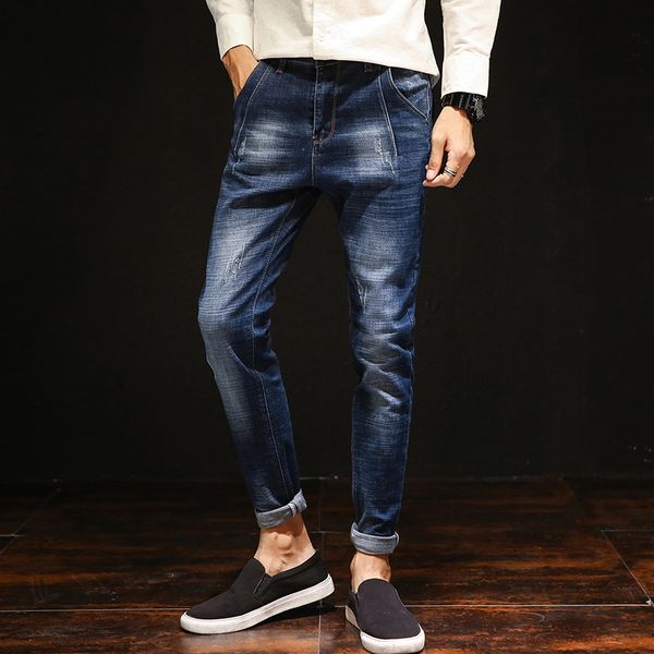 spring new jeans men stretch slim fashion cotton casual denim pants man streetwear trend wild hip hop trousers male clothes, Blue
spring new jeans men stretch slim fashion cotton casual denim pants man streetwear trend wild hip hop trousers male clothes, Blue