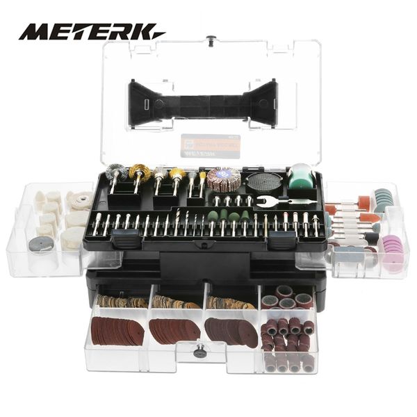 meterk 349pcs rotary tool accessories set 1/8" shank electric grinder accessory kit for grinding sanding engraving drilling
meterk 349pcs rotary tool accessories set 1/8" shank electric grinder accessory kit for grinding sanding engraving drilling
