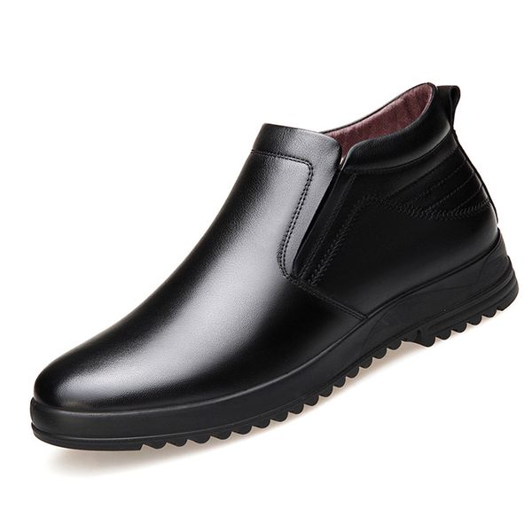 Leather Boots Men Winter Shoes Plush Warm Shoes Fashion Zipper Booties Mens Ankle Boots Black Booties
Leather Boots Men Winter Shoes Plush Warm Shoes Fashion Zipper Booties Mens Ankle Boots Black Booties
