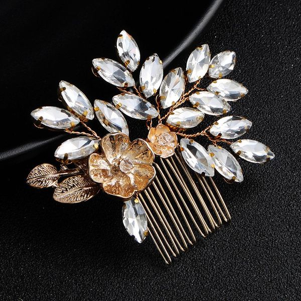 rhinestone bridal hair comb wedding hair accessories jewelry clips headdress fashion gold color flower fs44
rhinestone bridal hair comb wedding hair accessories jewelry clips headdress fashion gold color flower fs44