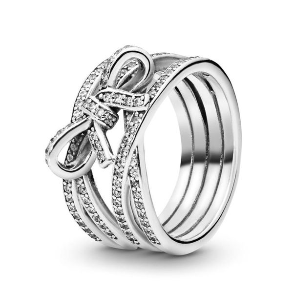 925 sterling silver sparkling ribbon & bow ring fashion luxury designer jewelry delicate sentiments women rings with pandora original box
925 sterling silver sparkling ribbon & bow ring fashion luxury designer jewelry delicate sentiments women rings with pandora original box